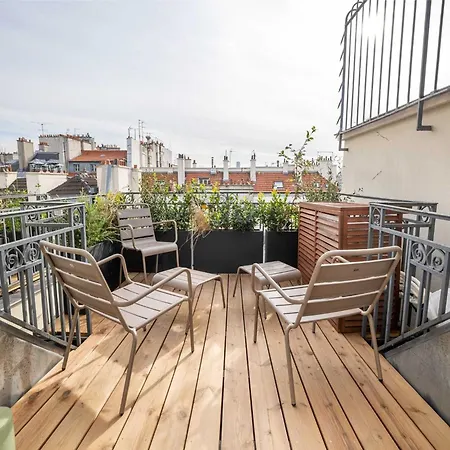 公寓 Exceptional Apt With 3 Terraces & Eiffel Tower View - Mobility Lease