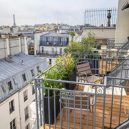 Exceptional Apt With 3 Terraces & Eiffel Tower View - Mobility Lease 巴黎
